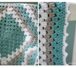 Granny Square Baby Crochet Blanket