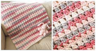 Cross-Over Block Stitch Blanket Baby