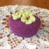Crochet Pretty floral trinket box
