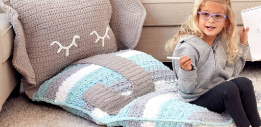 Crochet Fun Floor Pillow Lion