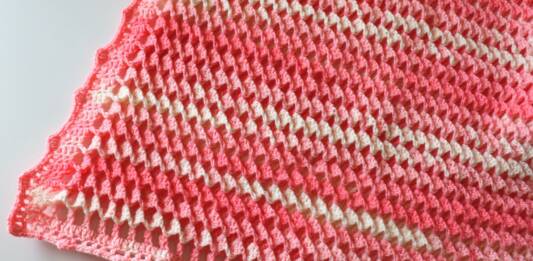 Crochet Baby Blanket 3D Reversible Turkish Stitch