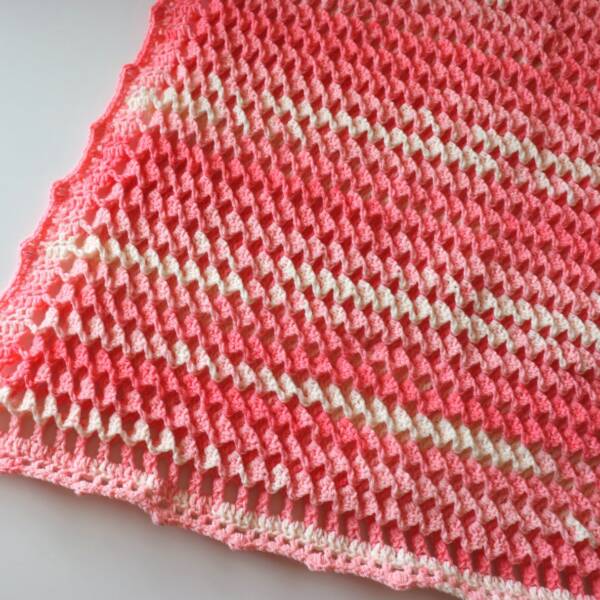 Crochet Baby Blanket 3D Reversible Turkish Stitch
