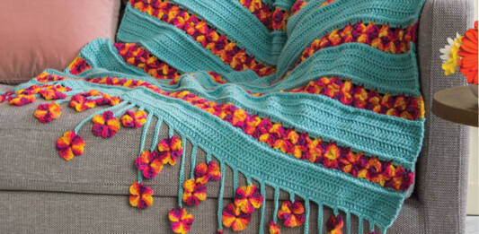 Crochet Garden Flowers Blanket