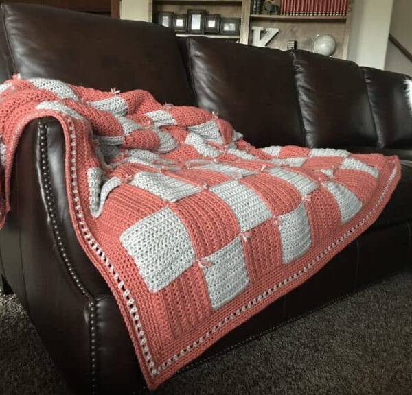 “Woven In Time” Sofa Blanket Crochet