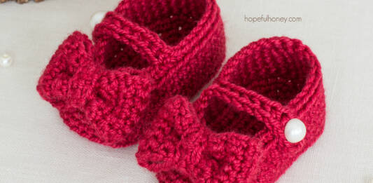 Mary Jane Booties – Free Crochet Pattern