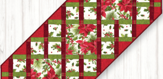 Christmas Ribbons Table Runner – Free Pattern