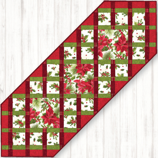 Christmas Ribbons Table Runner – Free Pattern